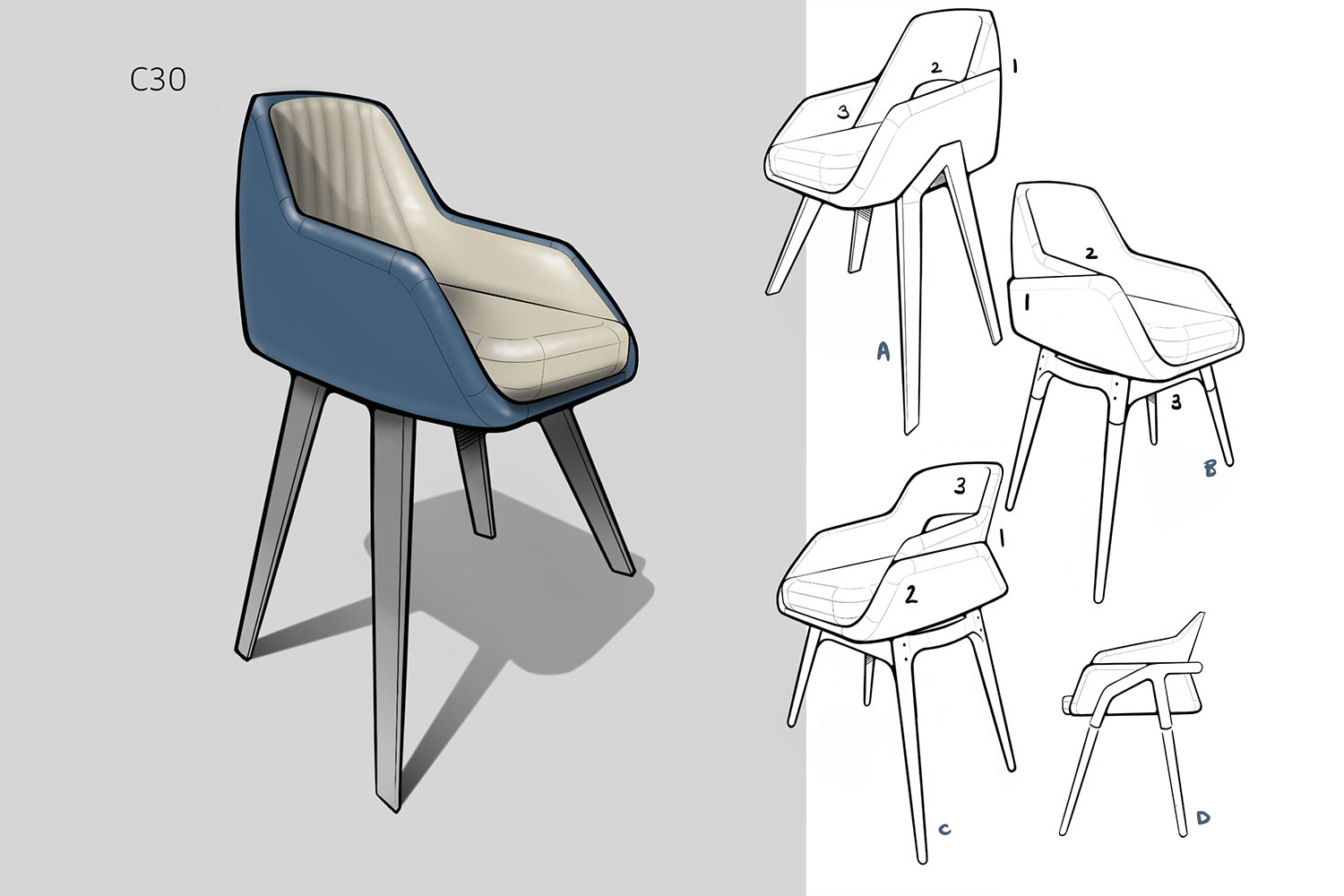 Design industriel - mobilier extérieur runic